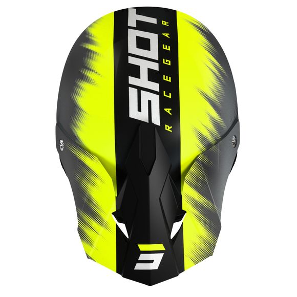 Shot Race Gear Versus Neon/Yellow Crossikypärä