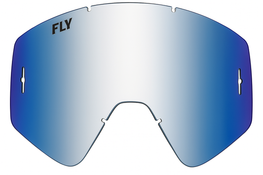 FLY linssi chrome/blue oikeinpäin